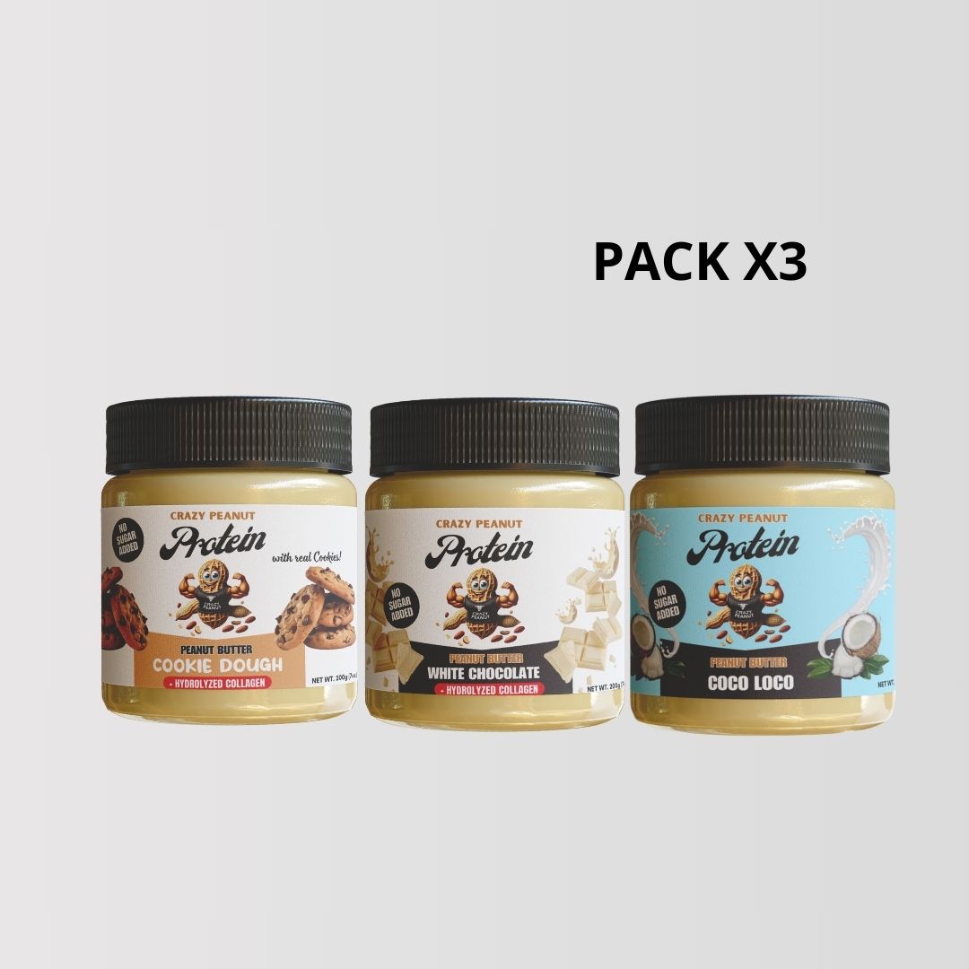 Crazy Peanut - Protein Peanut Butters - Pack x3