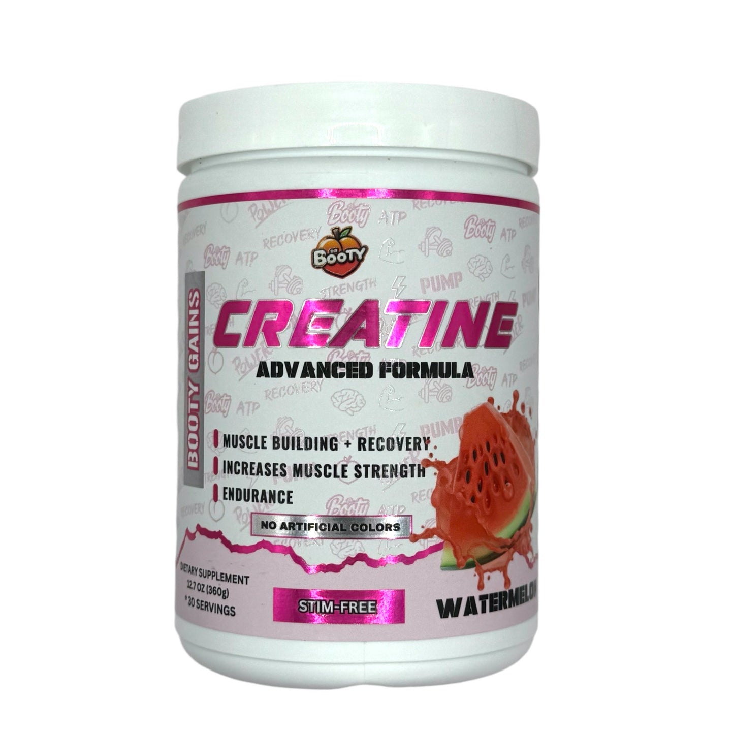 DR. BOOTY NUTRITION - Creatine Monohydrate - Booty Gains - Watermelon