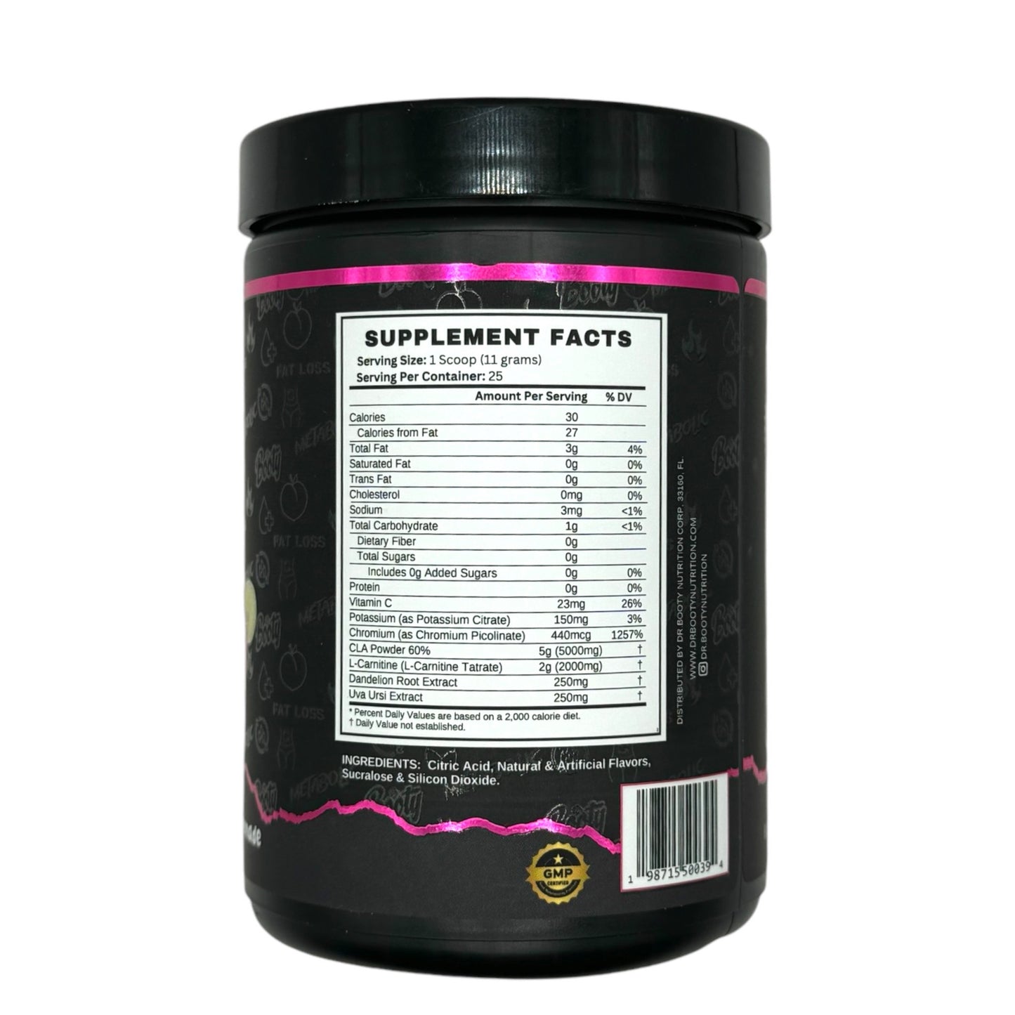 DR. BOOTY NUTRITION Metabolic Juice Powder - Pink Lemonade Flavor