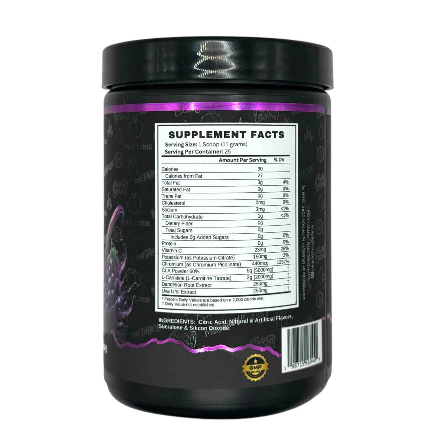 DR. BOOTY NUTRITION Metabolic Juice Powder - Grape Flavor