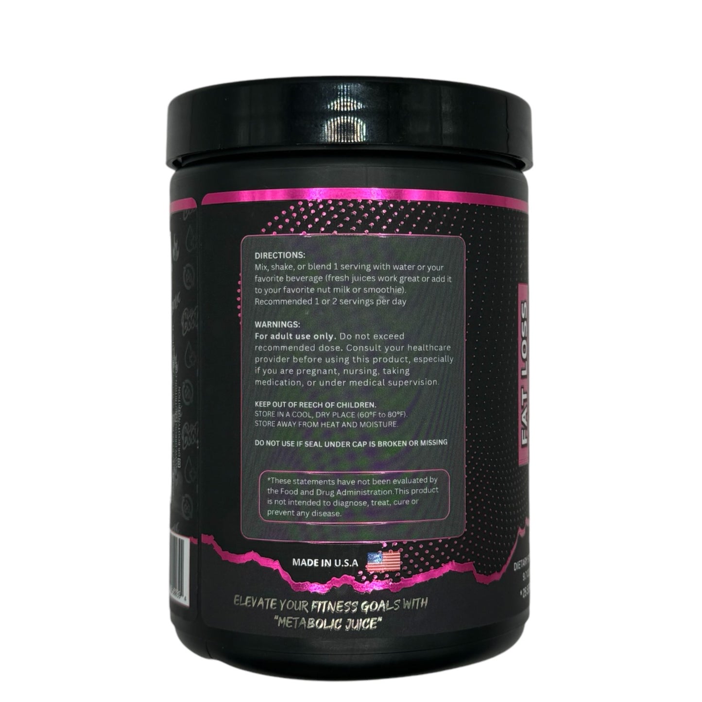 DR. BOOTY NUTRITION Metabolic Juice Powder - Pink Lemonade Flavor