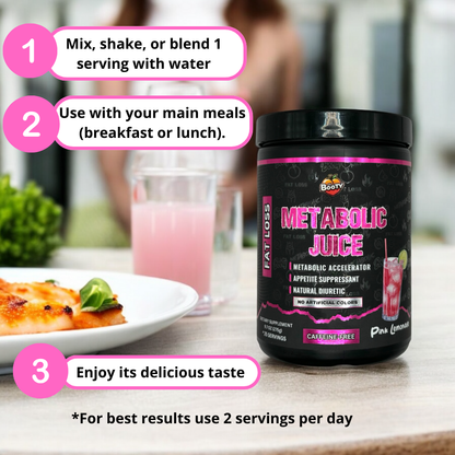 Metabolic Juice Powder Pink Lemonade Flavor