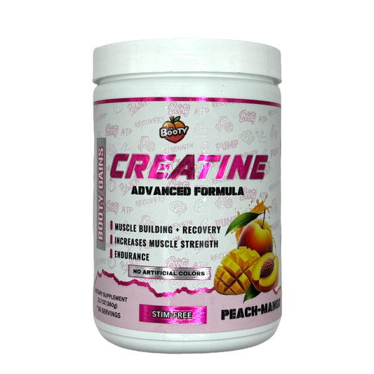 Booty Gains - Creatine Monohydrate - Peach Mango